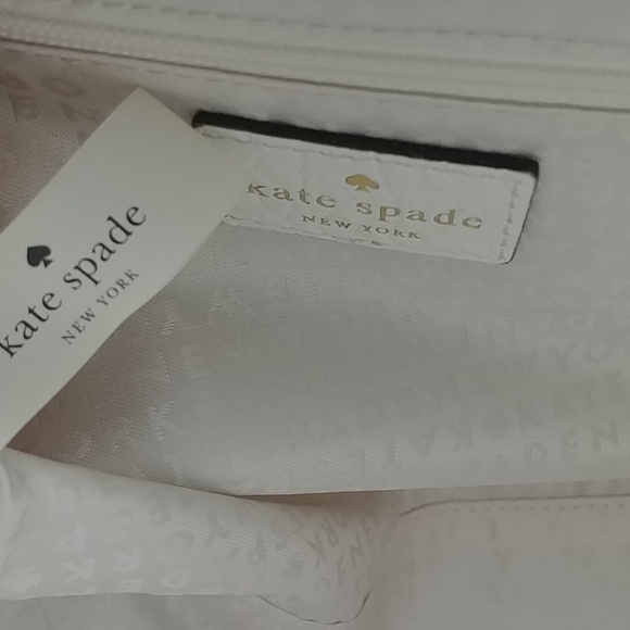 Kate Spade White and Green Satchel - Picture 7 of 12